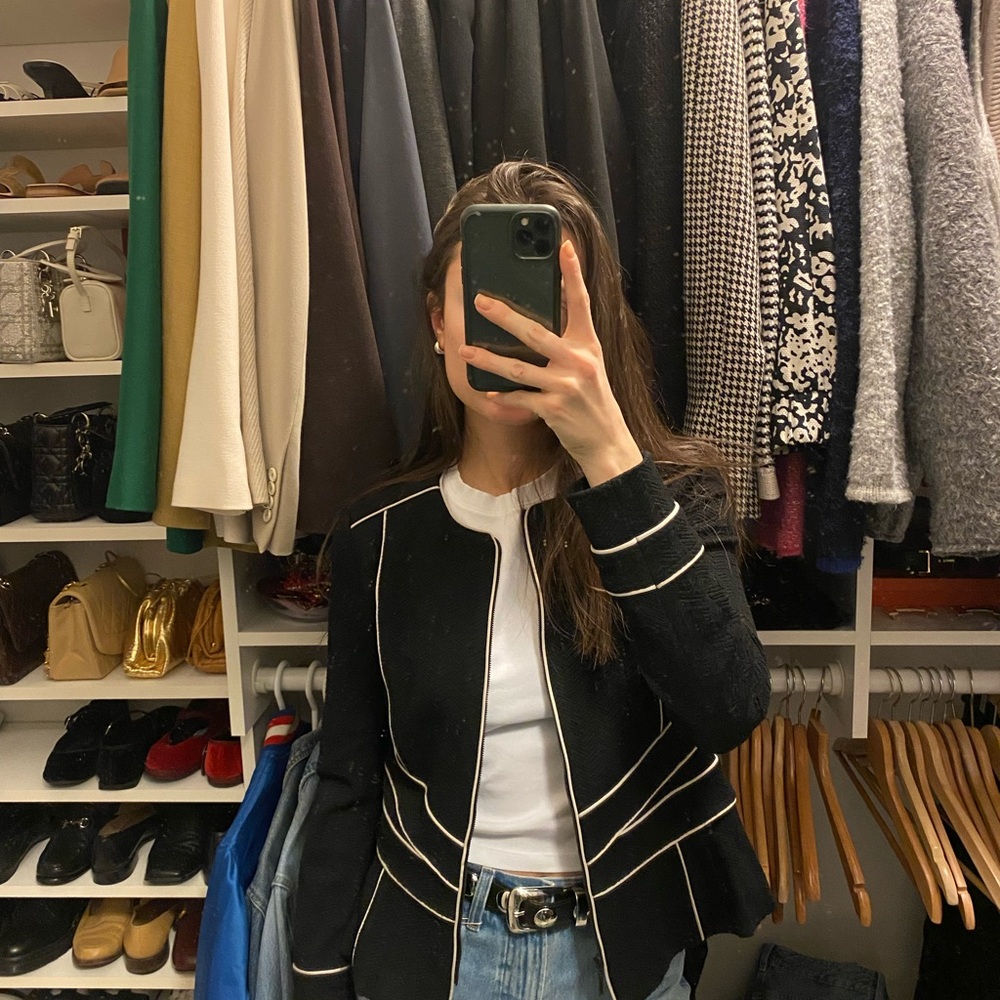 Black and White blazer Jacket